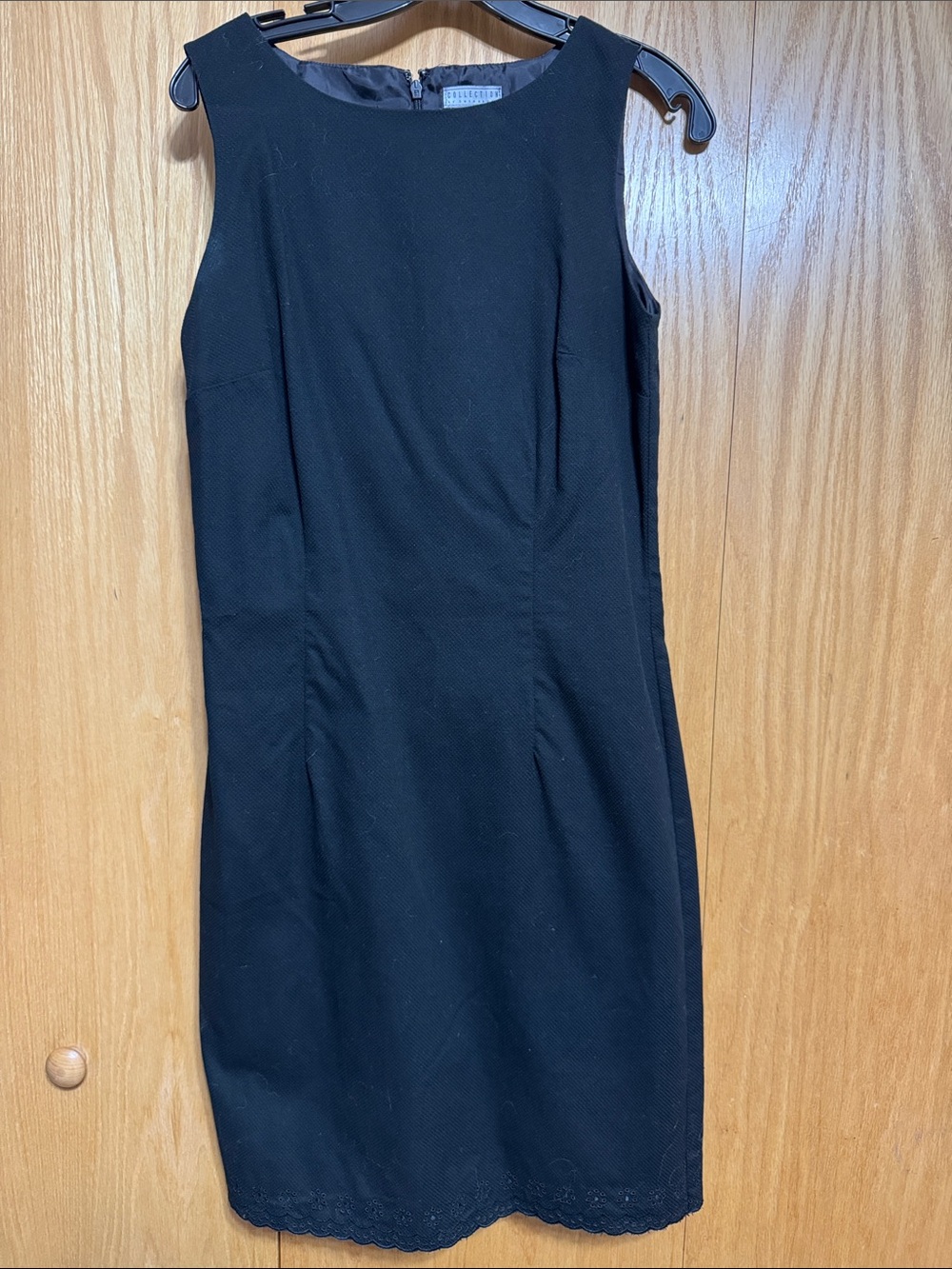 Collection by Cherokee Black Sleeveless Midi Sheath Dress
